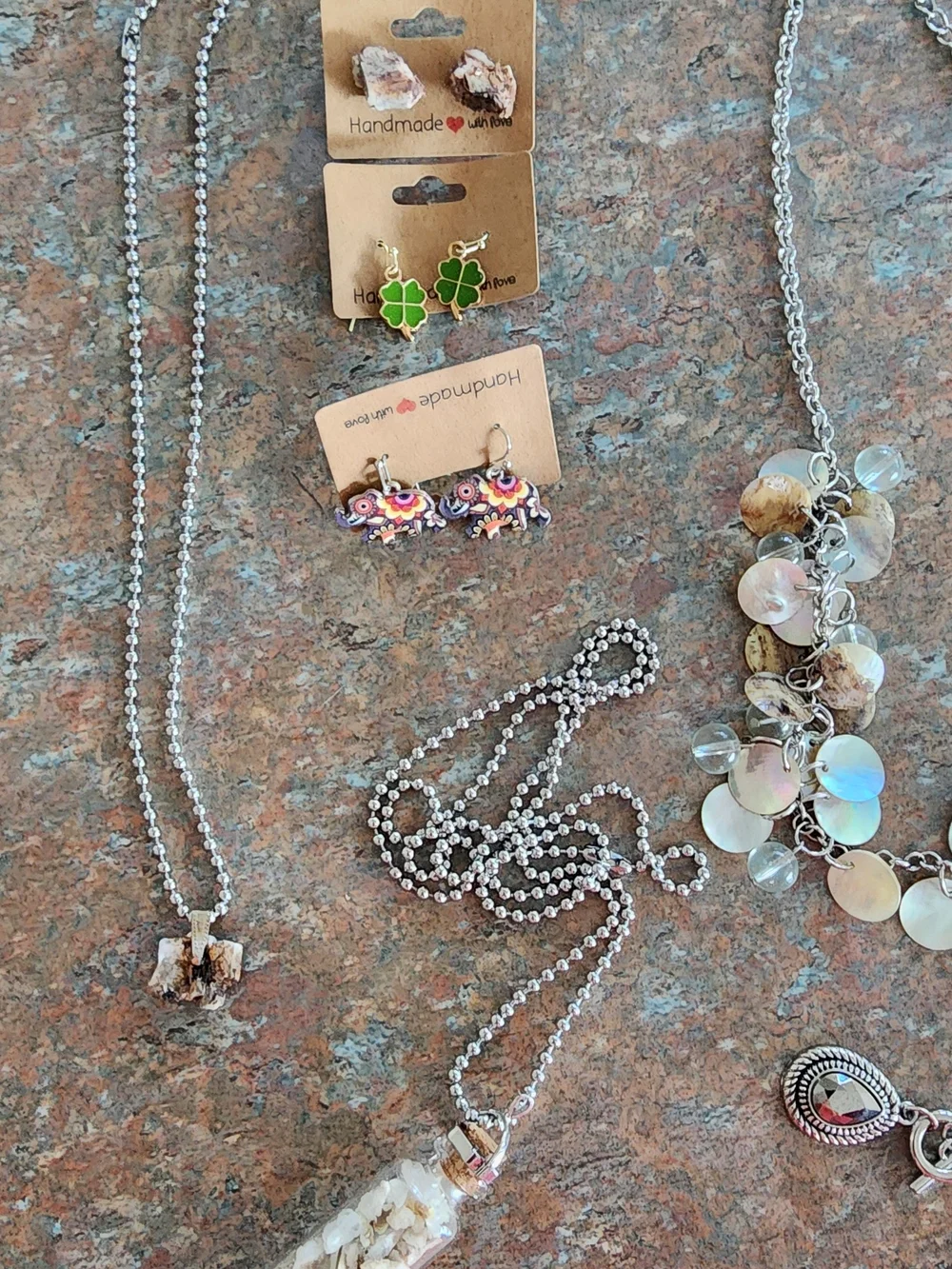 Variety Of Costume Jewelry-Necklaces, Earrings, Bracelets, Matching Sets.